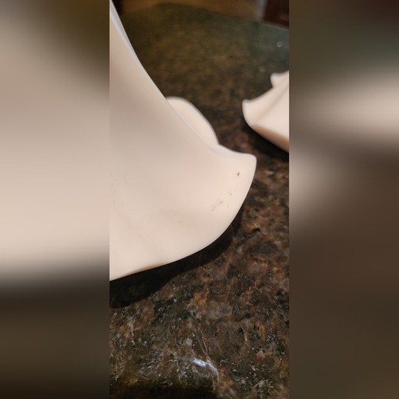 MODERN ART SCULPTURE Handmade Ceramic Underglazed Color Mother Daughter Statue - Picture 6 of 8